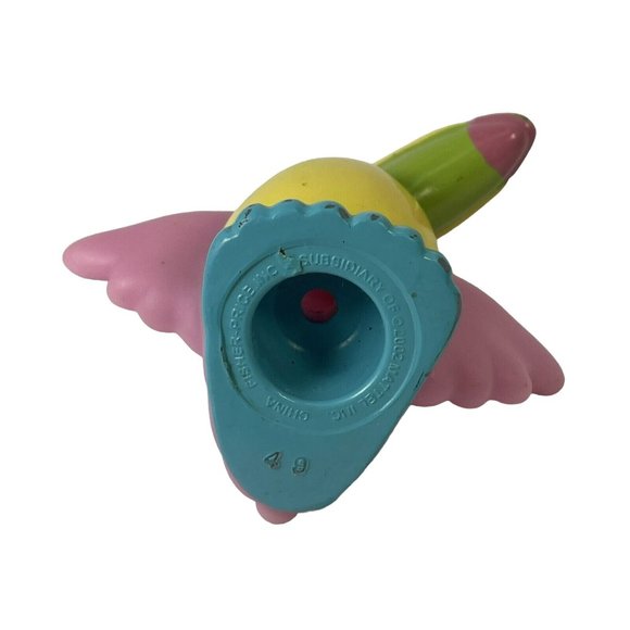 FISHER PRICE LITTLE PEOPLE Toucan Pink & Yellow w Green Bill Bird Toy - Picture 7 of 11
